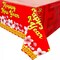 3x Chinese Lunar New Year Red Plastic Tablecloth For Holiday Party 54x108 in